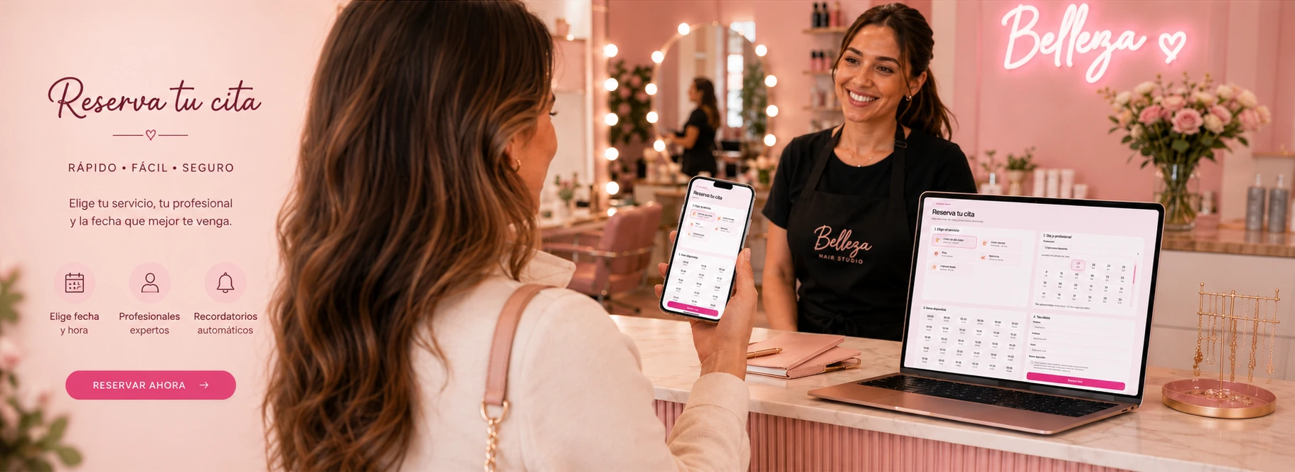 Reservas de citas para peluquerías y manicura